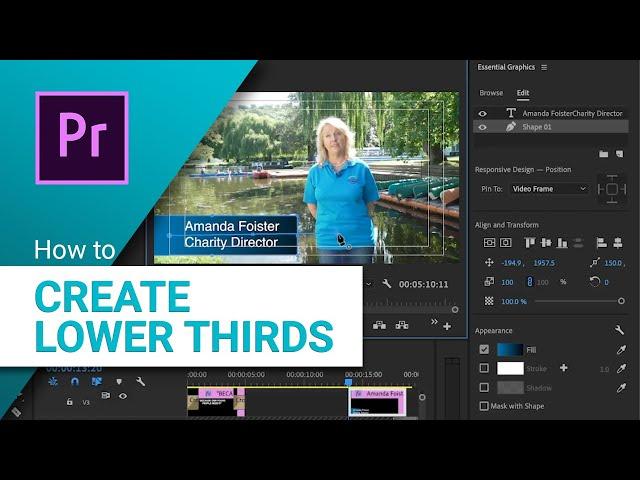 How to Create  Lower Third Titles in Adobe Premiere Pro