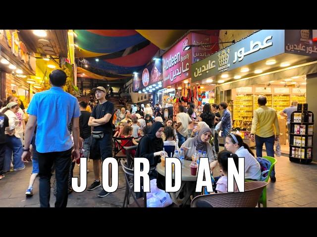 【Jordan Walk】 Amman Downtown to Lweibdeh at Night | Exploring the Vibrant Streets of Amman | 2024