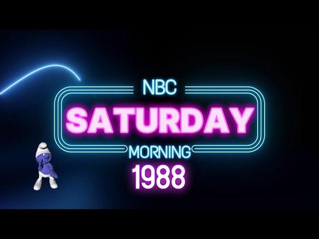 NBC Saturday Morning Line Up with Commercials (1988) Fall