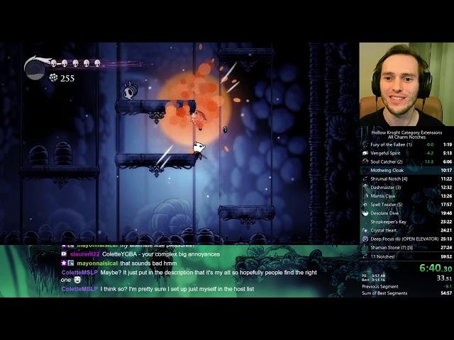 Hollow Knight Speedrun: All Charm Notches (Current Patch) in 57:35