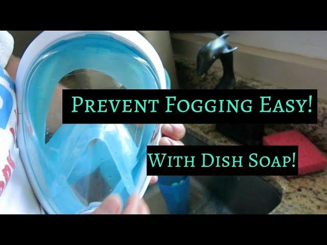 Hack to Prevent Fogging in Full Face Snorkel Masks - Dish Soap Hack!