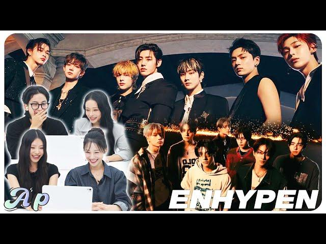 Korean artists real reactions to Global Idol ENHYPEN MV｜ASOPO