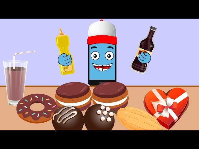 Asmr Chocolate Food Mukbang | Asmr Mukbang Animation | AZD Animation