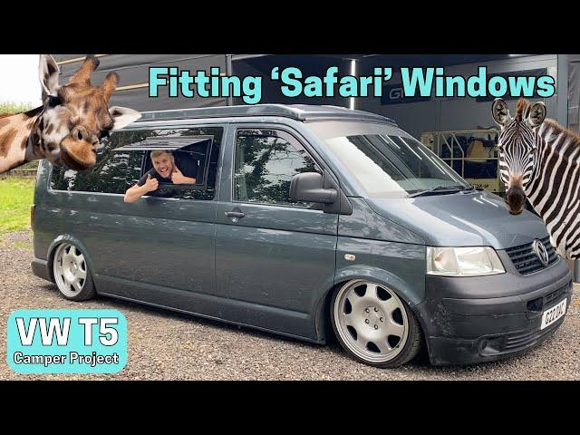 Fitting 'Safari' Windows - VW T5 Camper Project