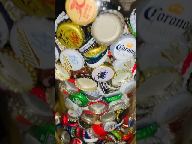 MILLIONS of BOTTLE CAPS! #tansan #caps #shorts #international #shortsyoutube #unique #collection
