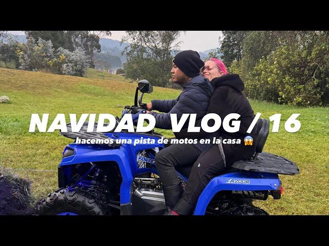 Construimos una pista de motos en la casa  Vlog NAVIDAD 16