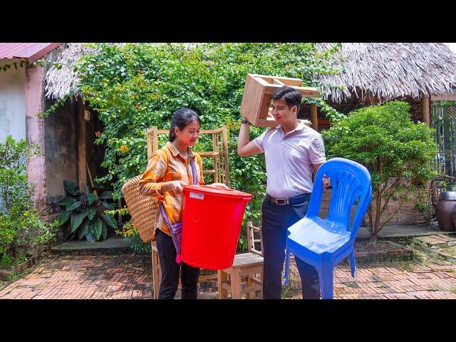 CEO Jack suddenly cleaned furniture for Tu Tien to build new house and made her happy | Ly Tu Tien
