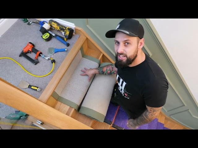 How To Install Custom Carpet Stair Runner - Step By Step Installation