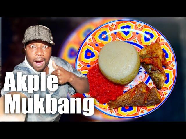 Ghana Food  INSANE AKPLE MUKBANG CHALLENGE! | West Africa Food