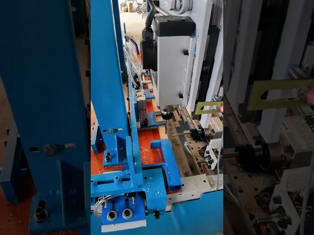 Automatic machine for wood product - wood block cnc drilling
