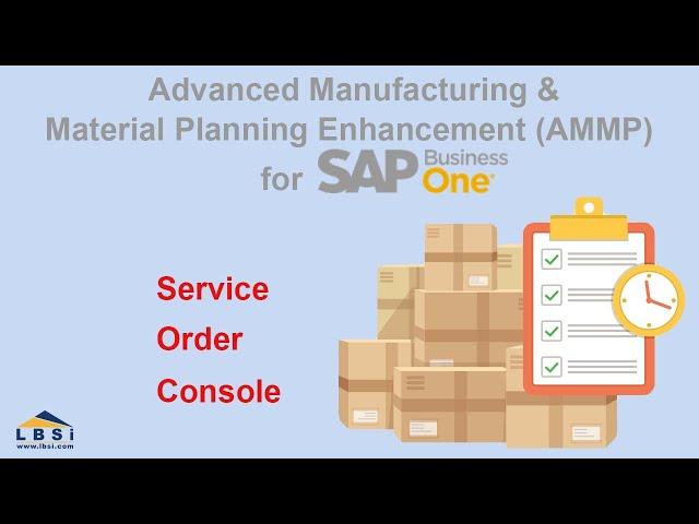 LBSi AMMP Enhancement for SAP Business One - Service Call Console