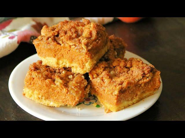 Easy Pumpkin Bars with Cake Mix