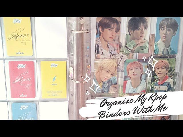 Organize my photocard binder with me #4 (BTOB, Mamamoo, BAE173, ONF)