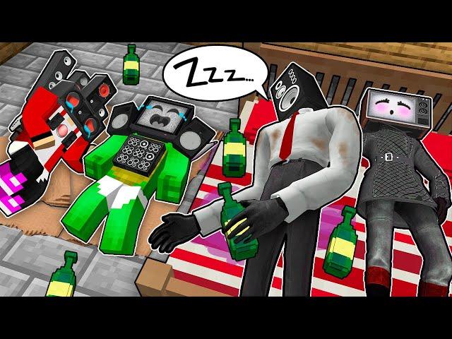 DRUNK PARENTS KICKED JJ and MIKEY OUT of BED! POOR and BAD FAMILY in Minecraft - Maizen