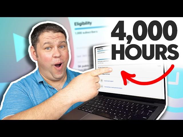 Get ANY Channel to 4,000 Hours on YouTube (It's Easy)