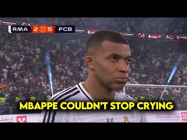 Mbappe in Tears After Final loss vs Barcelona | El Clasico Final