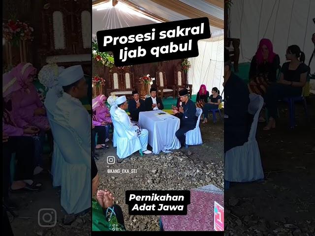 Prosesi Akad Nikah Adat Jawa Tengah Sakralnya Berasa Banget #shorts #reels