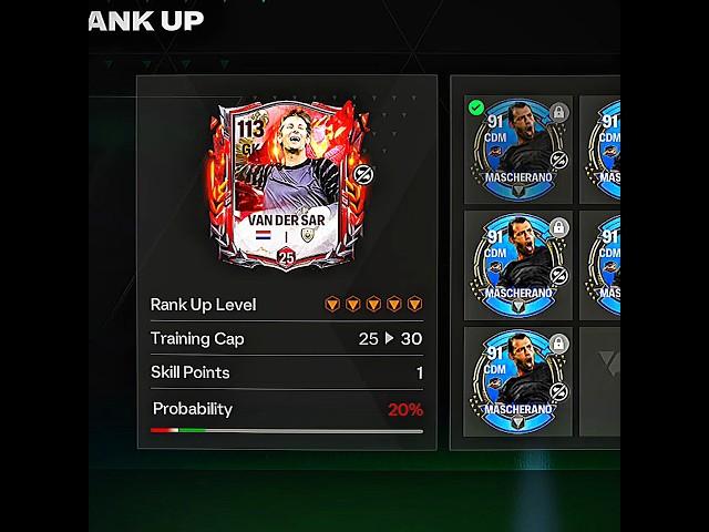 Van der sar Max Level up  #eafc #fifa #eafc25 #fcmobile #fifamobile
