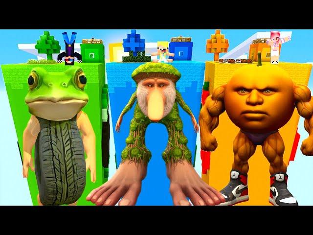 ЧАНК БР БР ПАТАПИМ vs ОДИНДИНДИНДУН vs БОНЕКА АМБАЛАБУ В МАЙНКРАФТ! ШЕДИ ЛЕСКА И НУБИК MINECRAFT