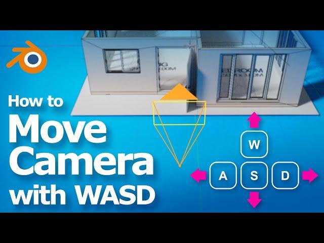 Blender how to move camera with WASD keys, fly/walk navigation