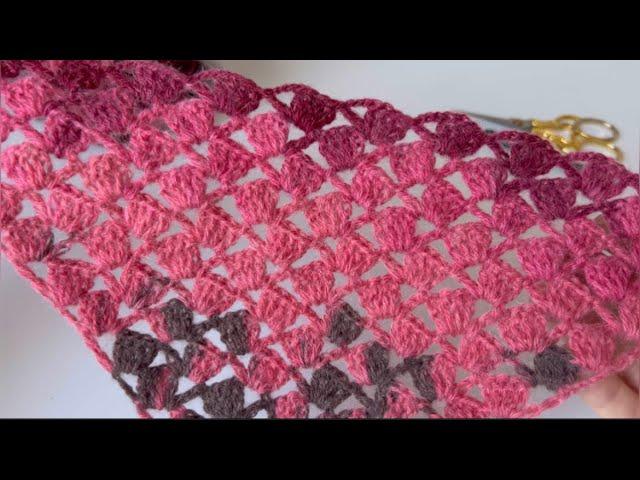 EVEN NEW BEGINNERS CAN DO IT  Easy Crochet Triangle Shawl Patterns / Easy Crochet