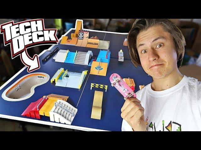 HUGE FINGERBOARD SKATEPARK OUT OF TECH DECK RAMPS!