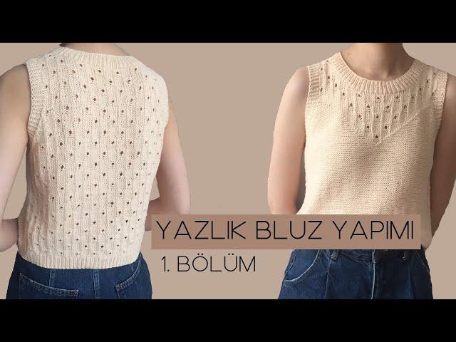 Kumsal Bluz 1 #knitting #örgü #cropbluz #yazlıkörgü.