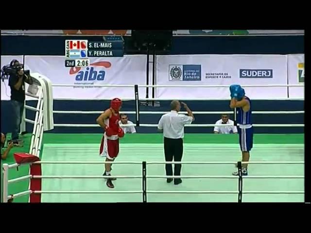 Heavy (91kg) SF - El-Mais (CAN) vs Peralta (ARG) - 2012 American Olympic Qualifying Event