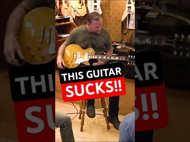 JAMES HETFIELD PICKING THE PERFECT GUITAR TO PLAY THE RIFF #METALLICA #shorts