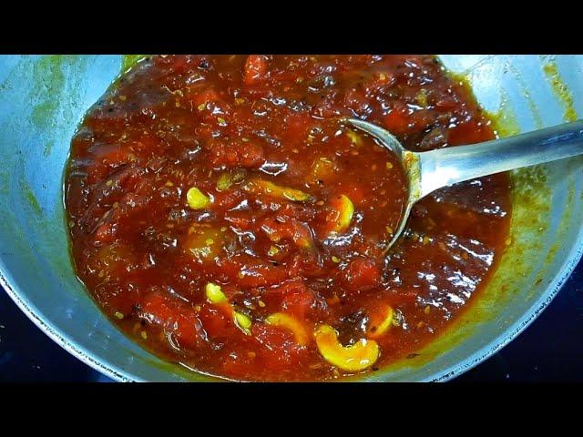 টমেটো চাটনি মুখরোচক স্বাদে | Tomato Chutney Recipe |