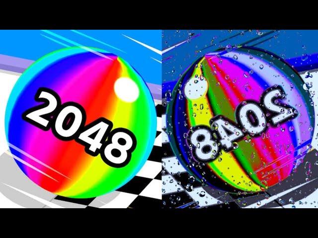 MAX LEVELS - Ball Run 2048 vs REVERSE [ with MULTI EFFECTS ] #cutiepie22yt