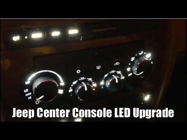 Jeep Grand Cherokee WK Center Console Light Bulb Replacement with LEDs