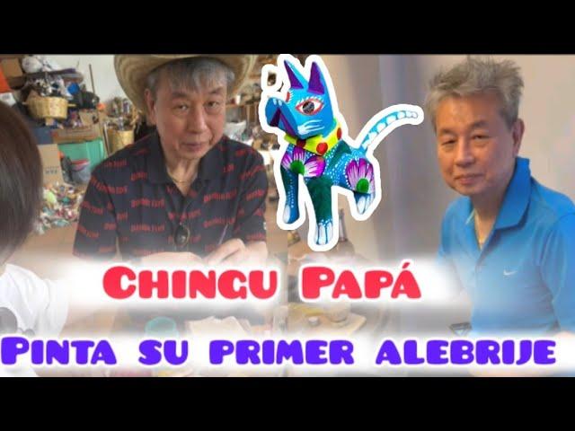 Chingu Papá en México.  ( Día 6 ) "PINTAN SU PRIMER ALEBRIJE"