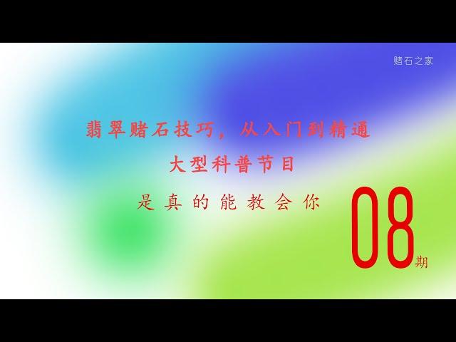 赌石之家：翡翠赌石技巧，从入门到精通/皮壳与玉肉的关系/大型科普节目（第08集）