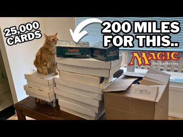 I Drove 200 Miles For This 25,000 Card Magic The Gathering Collection!