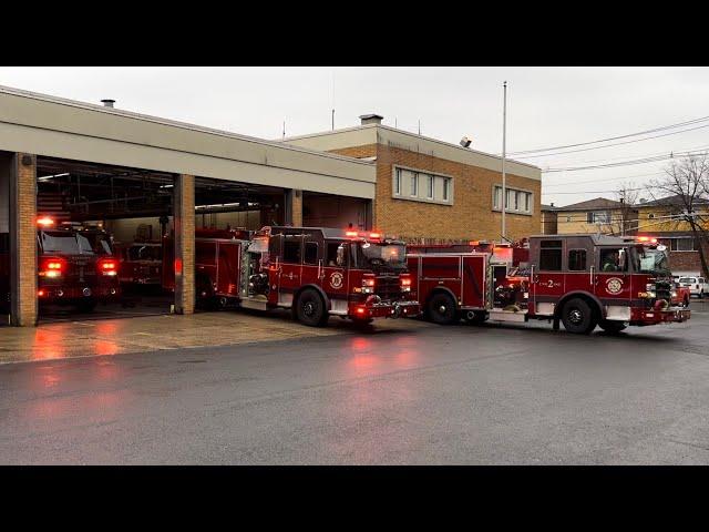  FULL HOUSE RUN  Harrison Fire Department Engine 2 Engine 4 Ladder 1 & Battalion Responding