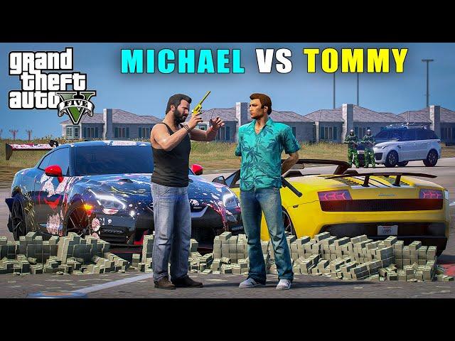 Michael Vs Tommy Car Race | Gta V Gameplay