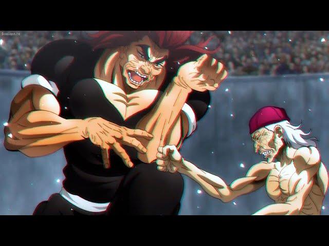 Yujiro hanma vs Kaku kaioh full fight sub eng 1080p _baki hanma