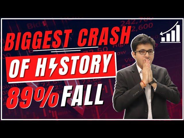 Biggest Crash of stock market history - 89% crash #shorts