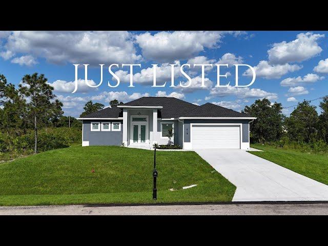 New Construction Home on a Half Acre Lot For Sale in Lehigh Acres, Florida