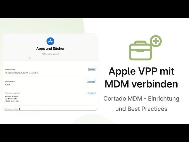 Apple VPP mit Cortado MDM verbinden