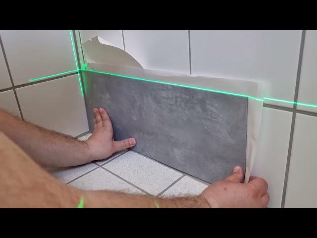 Hotel Ludwigsplatz Gießen- drittes Badezimmer - Viele Tipps zur leichteren Verlegung in diesem Video