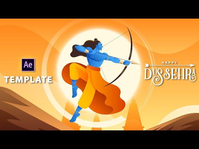 Happy Dussehra | Animation | After Effects Template