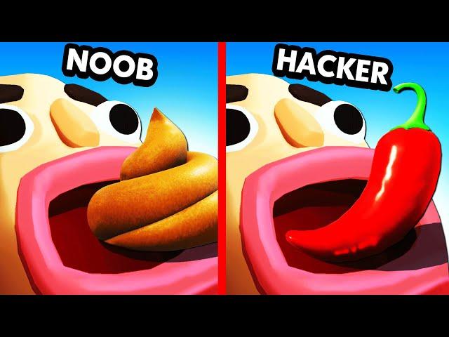Upgrading NOOB vs HACKER FOOD