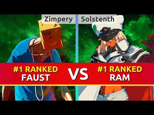 GGST ▰ Zimpery (#1 Ranked Faust) vs Solstenth (#1 Ranked Ramlethal). Guilty Gear Strive