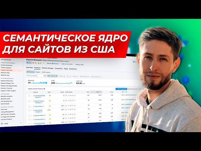 Как собрать семантическое ядро для США и англоязычных стран: Сбор семантики на бурж с SEMRUSH