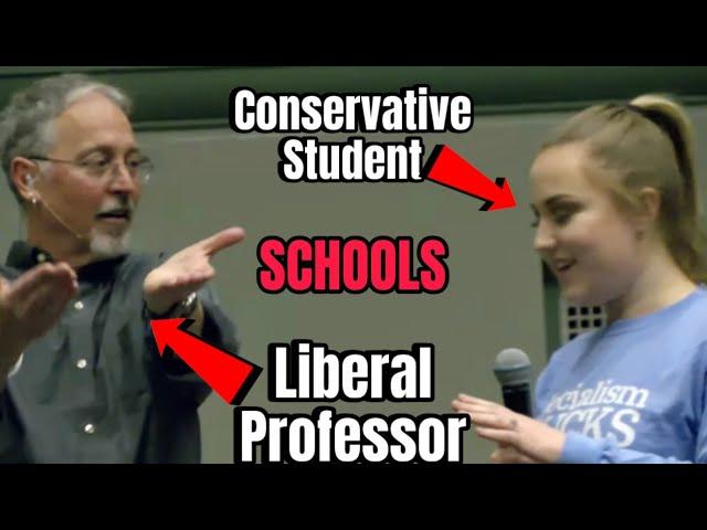 Conservative Student Schools Liberal Professor On 2A | LEFTIES LOSE IT AGAIN