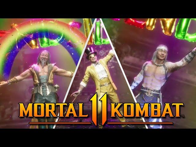 MK11 - TODOS LOS FRIENDSHIPS (MORTAL KOMBAT 11 AFTERMATH) Joker, Shang Tsung, Terminator, Robocop