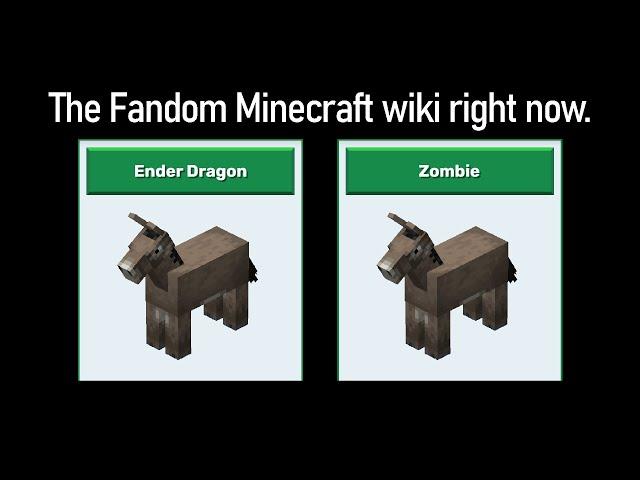 People are vandalising the Minecraft Fandom Wiki and it's hilarious.