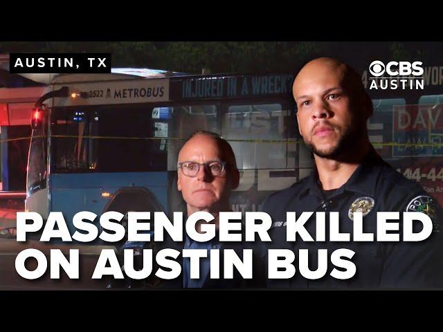 FULL PRESS CONFERENCE: Passenger killed on Austin bus